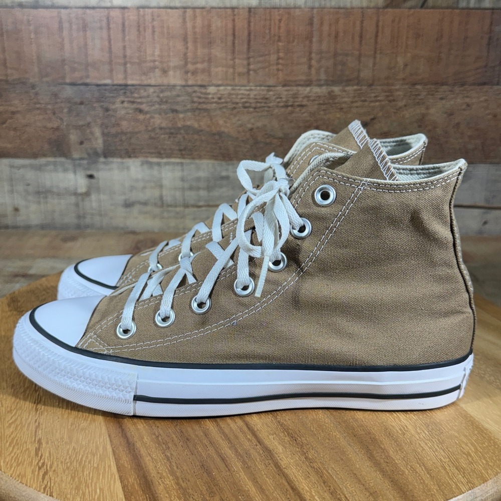 Converse Chuck Taylor All Star High Top Womens 8 Mens 6 Tan Brown Canvas Sneaker